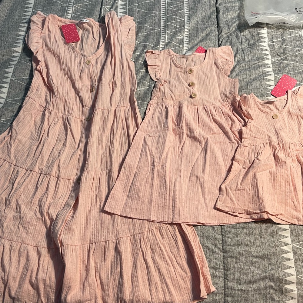 Mommy & me matching dress set 3 DRESSES